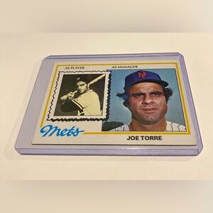 Joe Torre 1978 Topps Baseball Card Manager/Player # 109 Vintage Collectible